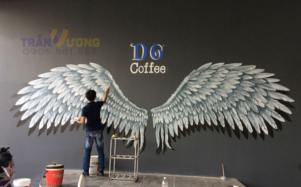 Vẽ tranh tường quán cafe ngày càng được ưa chuộng