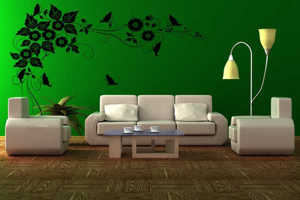 Để tranh tường phòng khách đẹp cần có họa sỹ