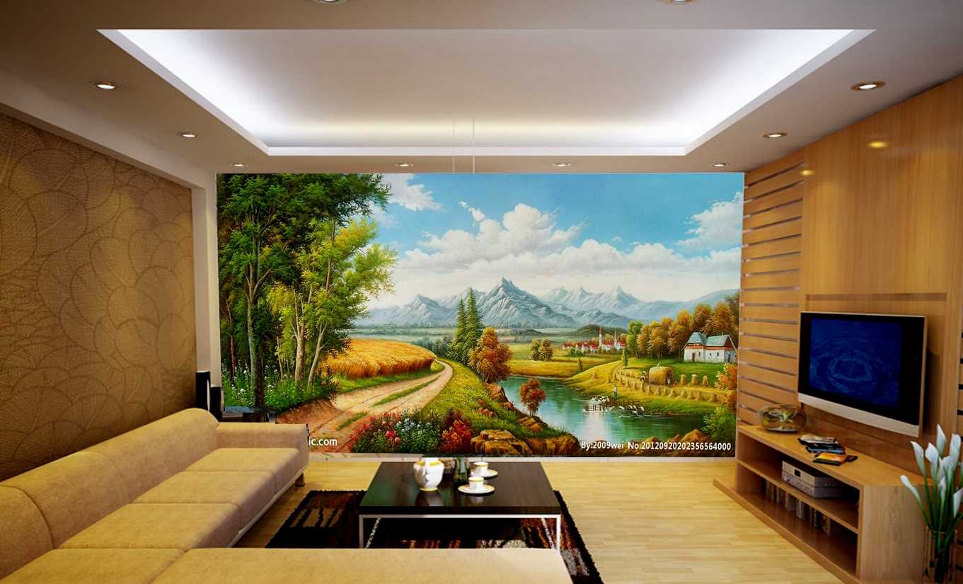 Tranh tường giúp không gian trở nên sống động hơn